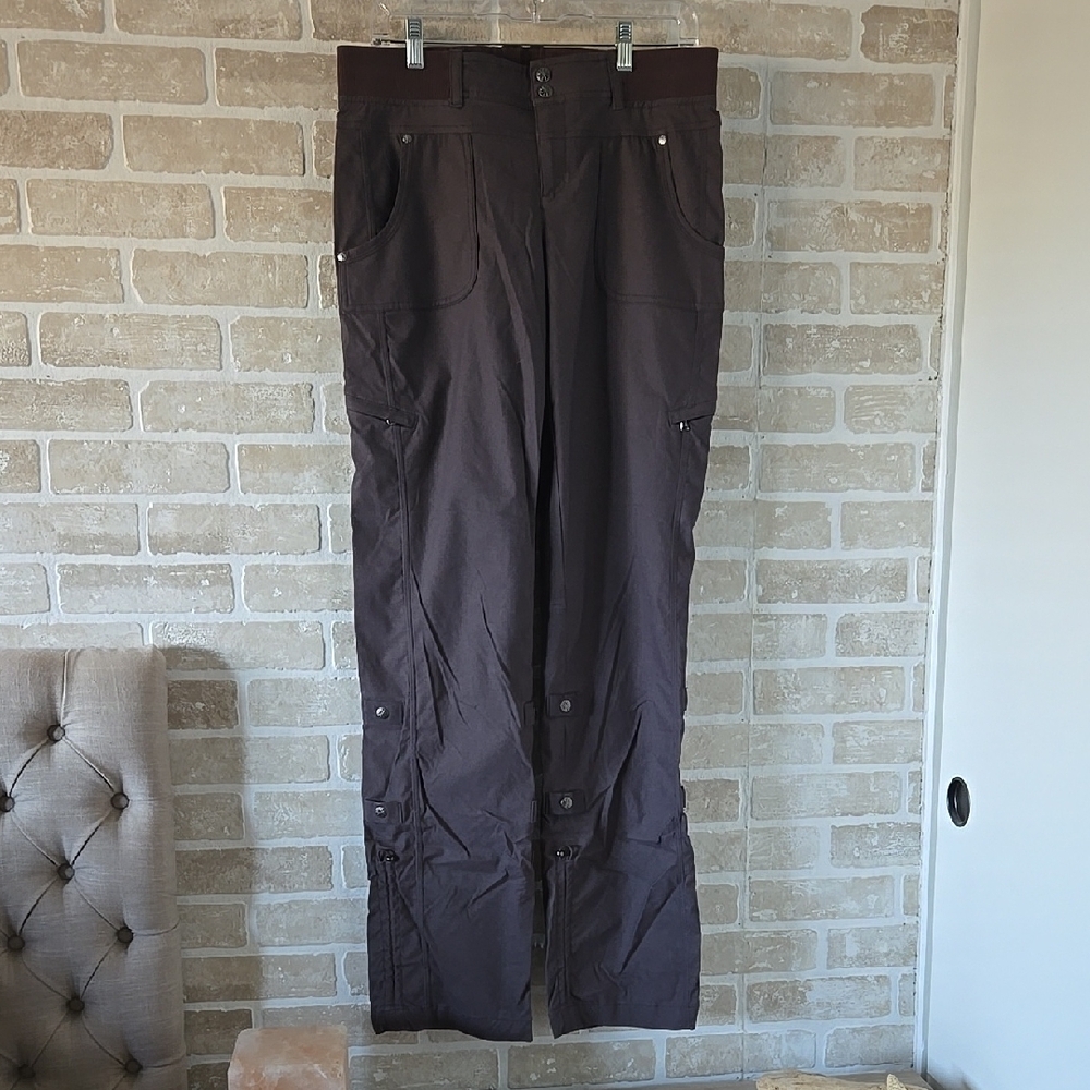 Athleta Brown Track Pants with Elastic Waistband